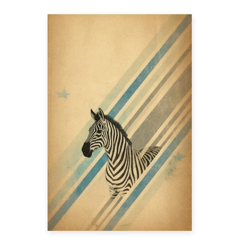 Nacnic Lámina De Zebra Y Estrella Pastel