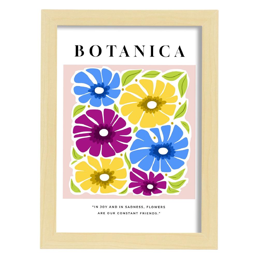 Nacnic Lámina Decorativa De Flores
