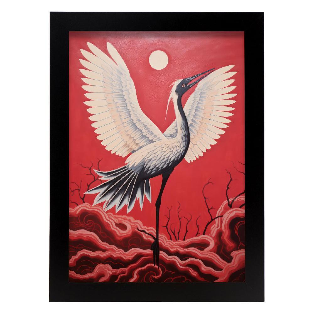 Nacnic Nacnic Lámina Decorativa Japonesa Grúa Estelar