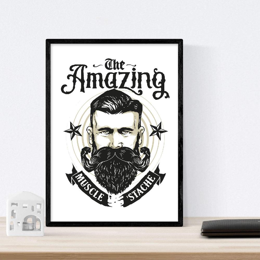 Nacnic Lámina Decorativa Siempre Con Barba