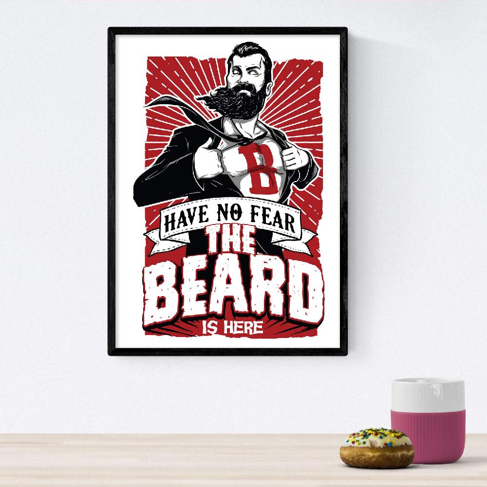 Nacnic Lámina Decorativa Siempre Con Barba