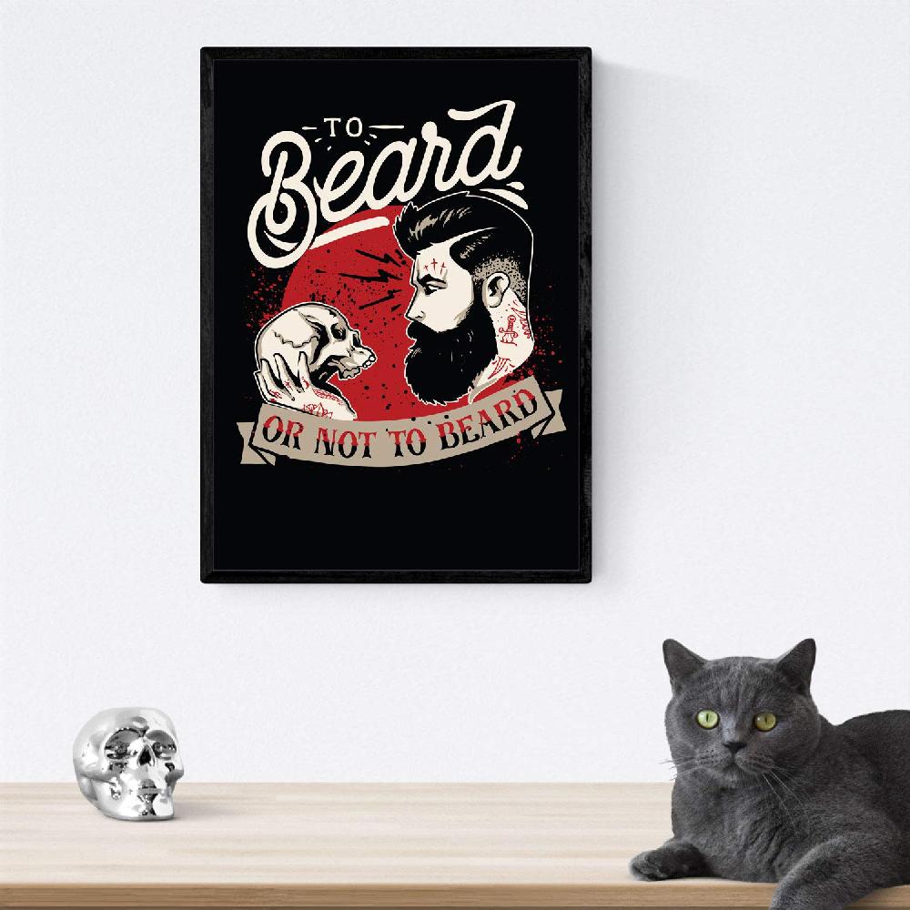 Nacnic Lámina Decorativa Siempre Con Barba