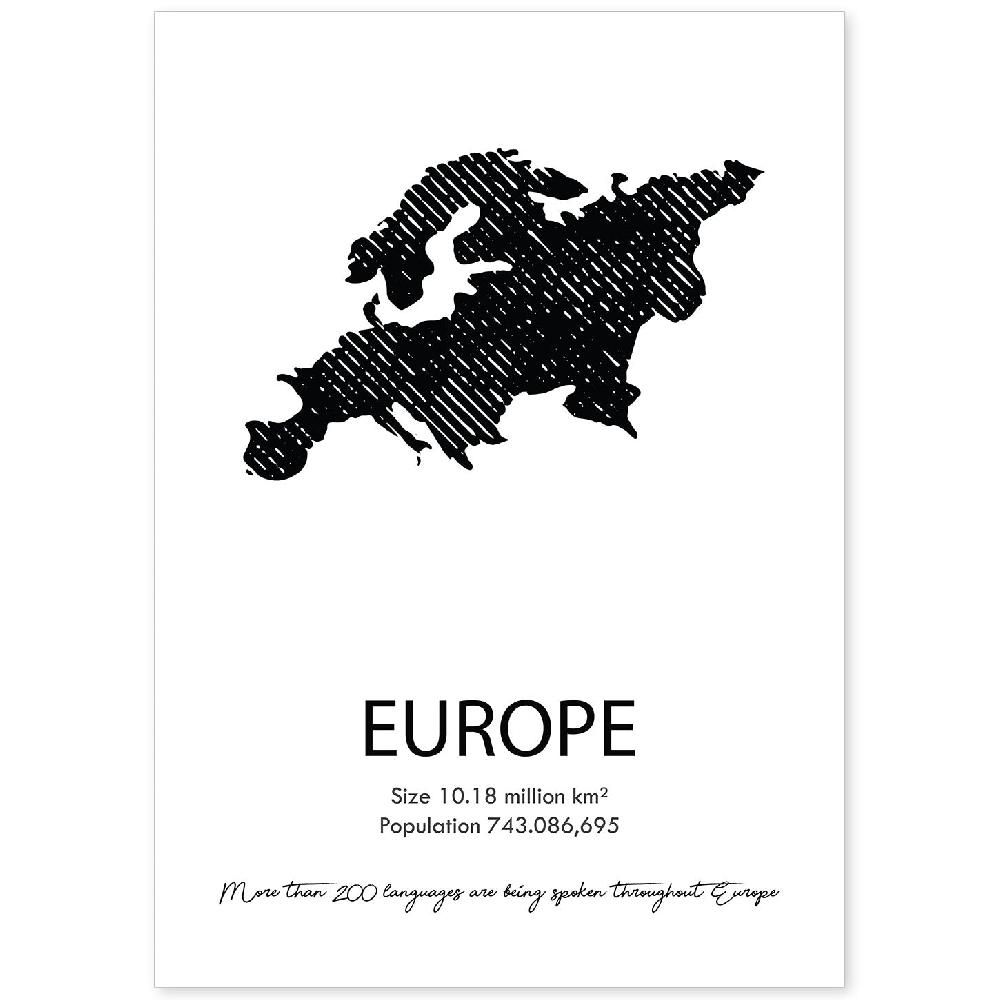 nacnic Lámina del Continente Europeo