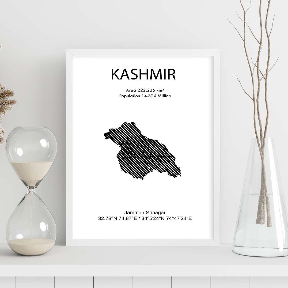 Nacnic Lámina Del País Kashmir