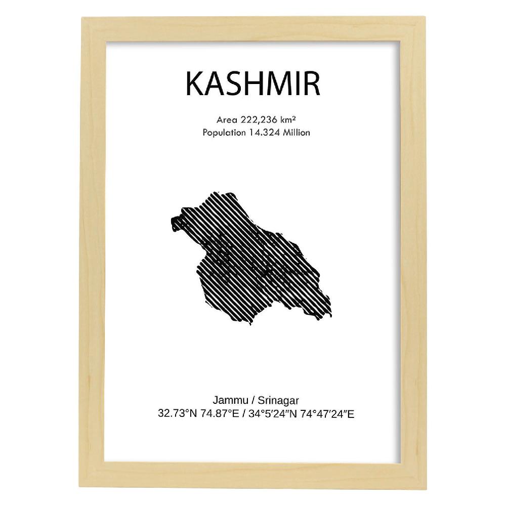 Nacnic Lámina Del País Kashmir