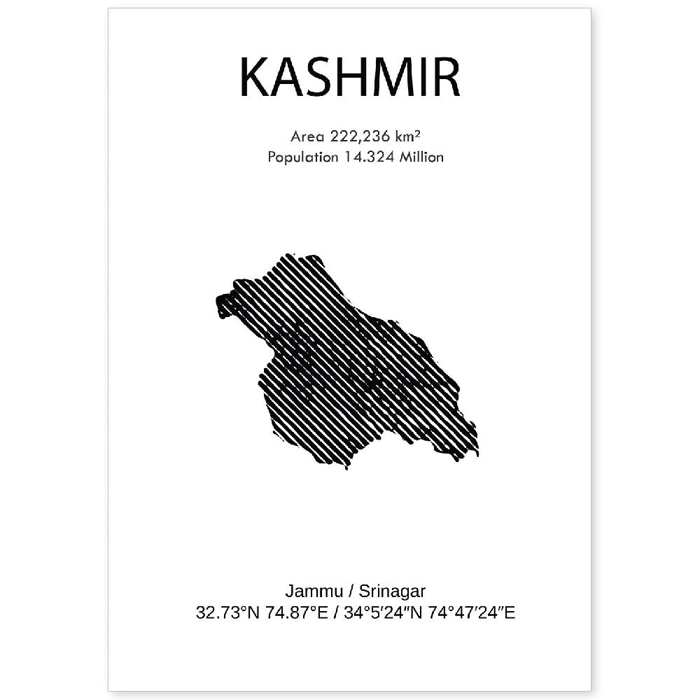 nacnic Lámina del País Kashmir