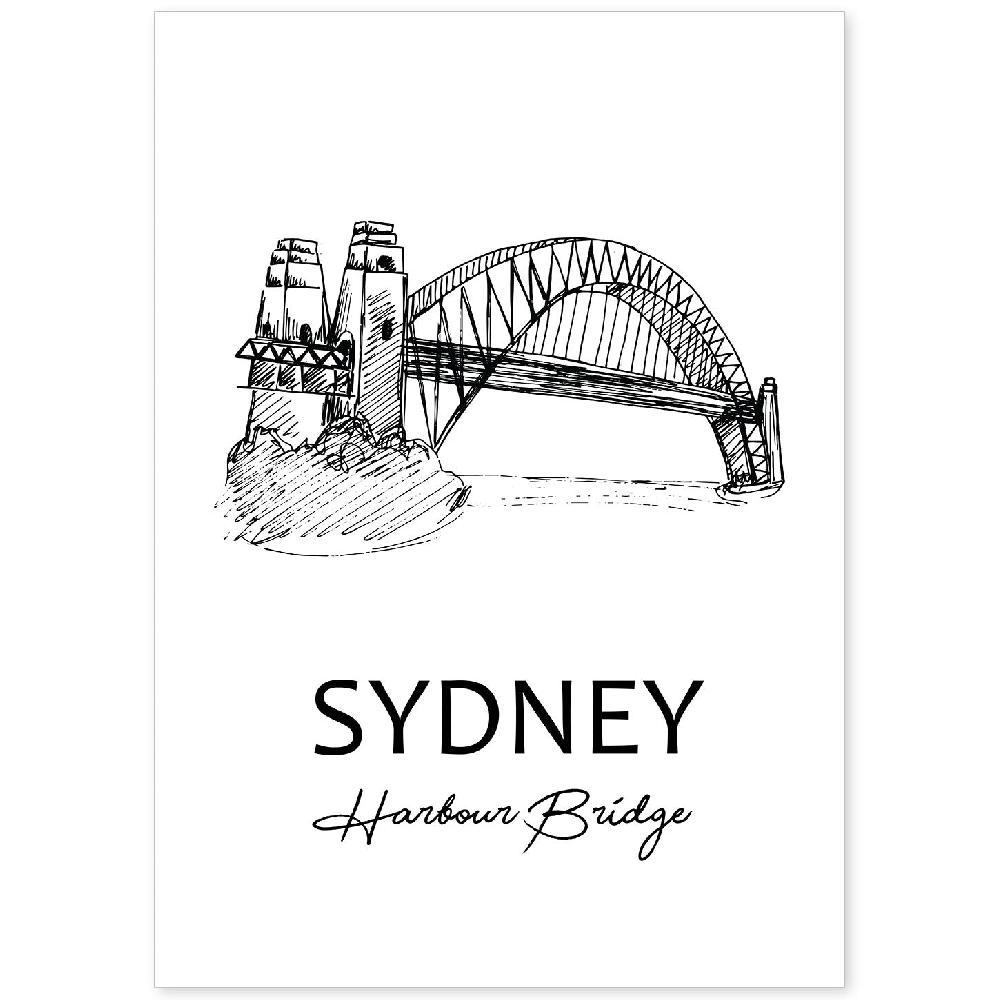 nacnic Lámina del Puente de la Bahía de Sydney