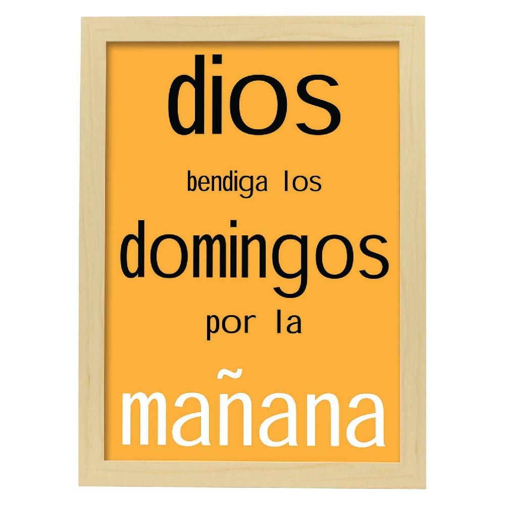 Nacnic Lámina Dios Bendiga Los Domingos