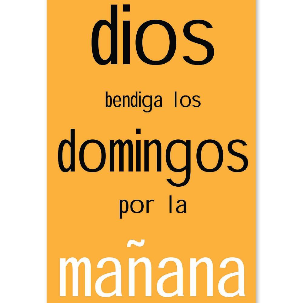 nacnic Lámina Dios Bendiga los Domingos
