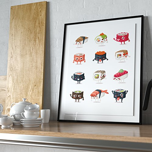 nacnic Lámina Divertida de Sushi