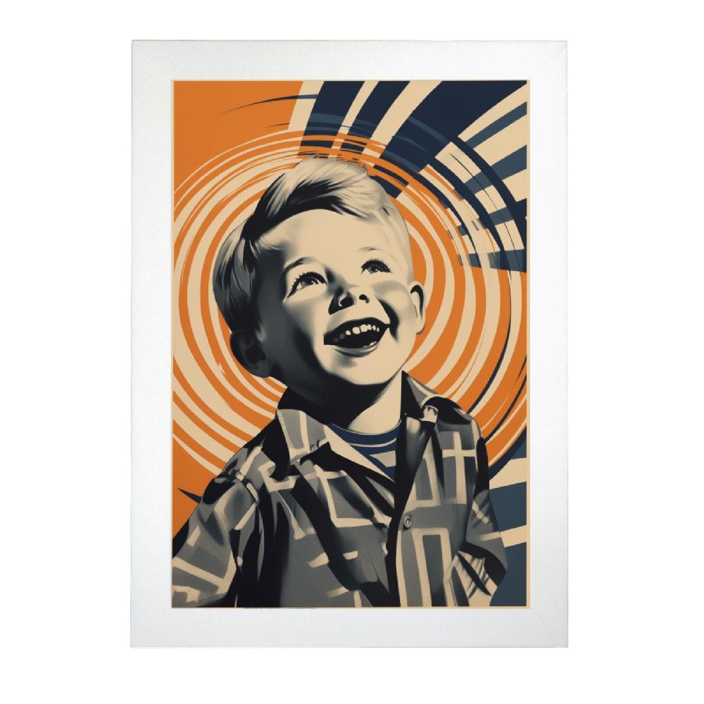 Nacnic Lámina Emocionante De Niño Por Alvin Lustig