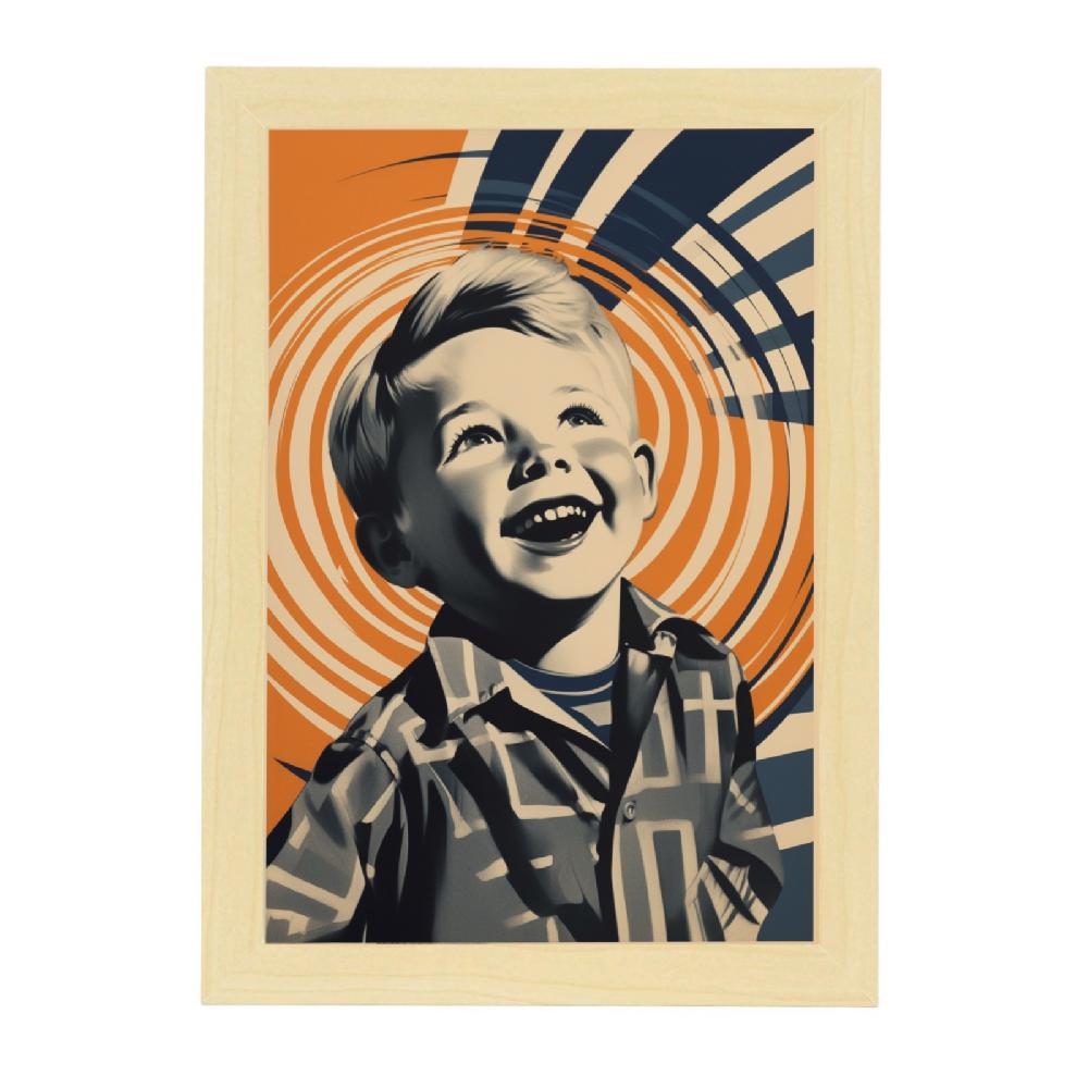 Nacnic Lámina Emocionante De Niño Por Alvin Lustig