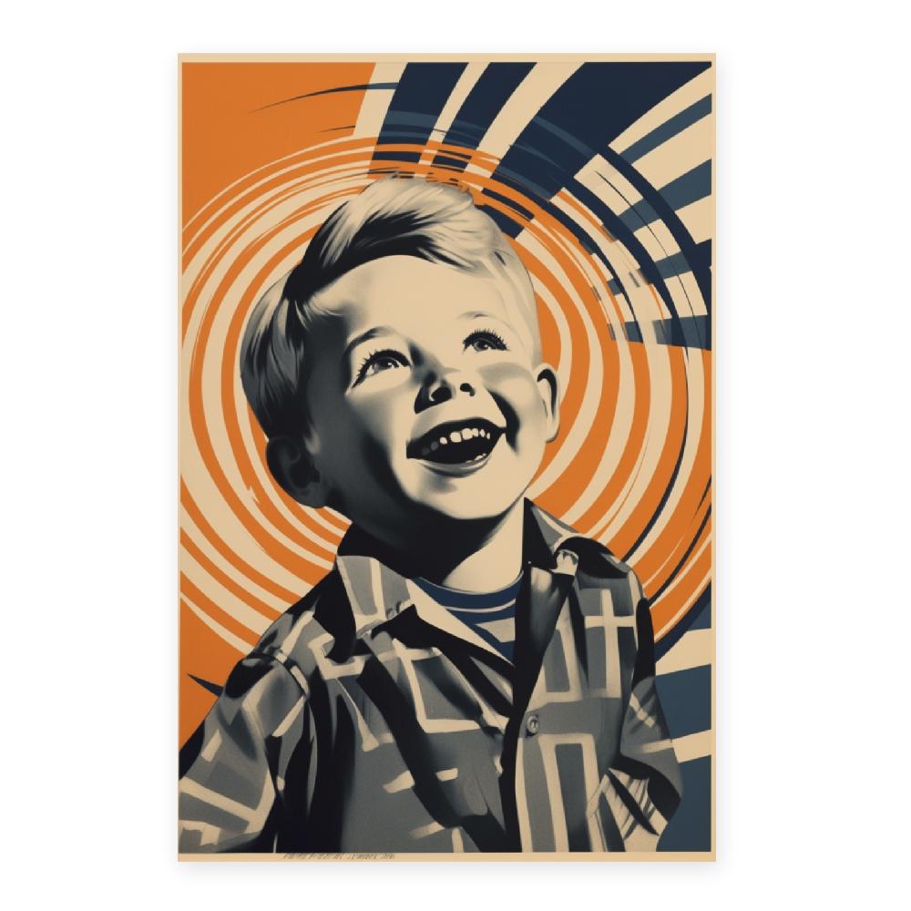 Nacnic Lámina Emocionante De Niño Por Alvin Lustig