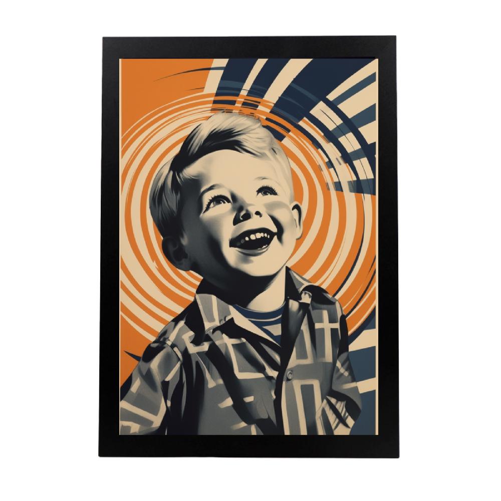nacnic Lámina Emocionante de Niño por Alvin Lustig
