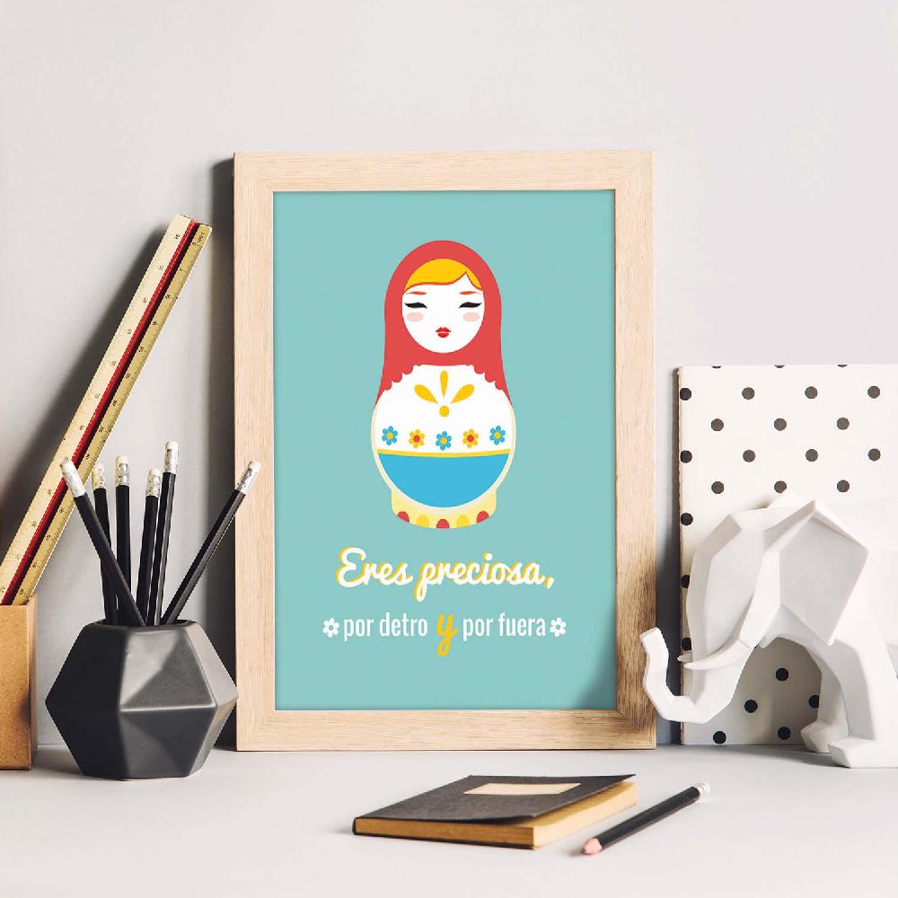 Nacnic Lámina Eres Preciosa Por Dentro Y Por Fuera