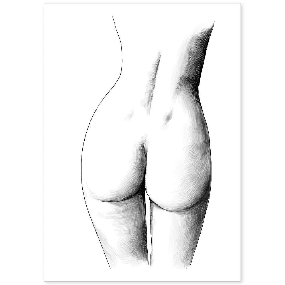 nacnic Lámina Erótica de Cuerpo Femenino