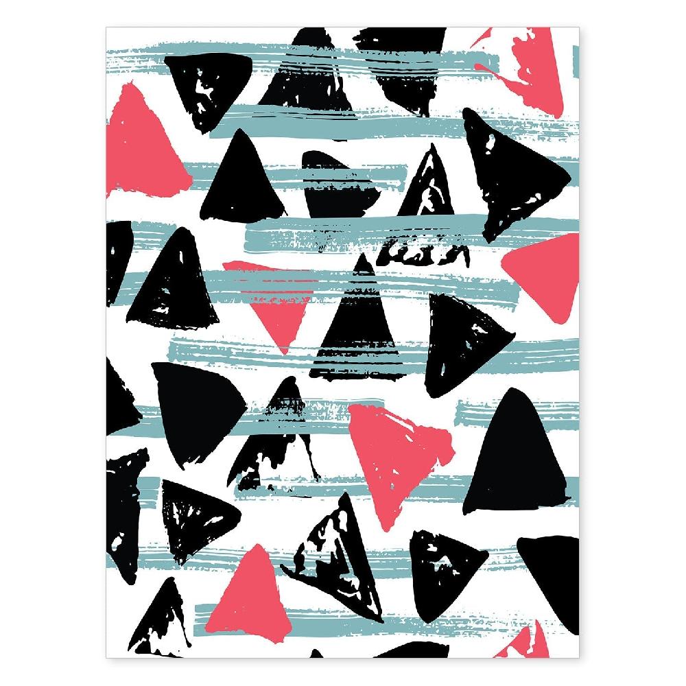 nacnic Lámina Estampado Negro Rosa con Diseño