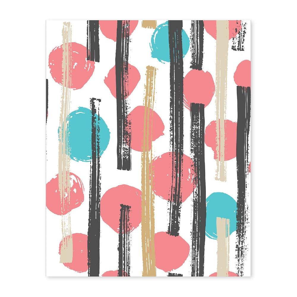 nacnic Lámina Estampado Negro Rosa y Azul