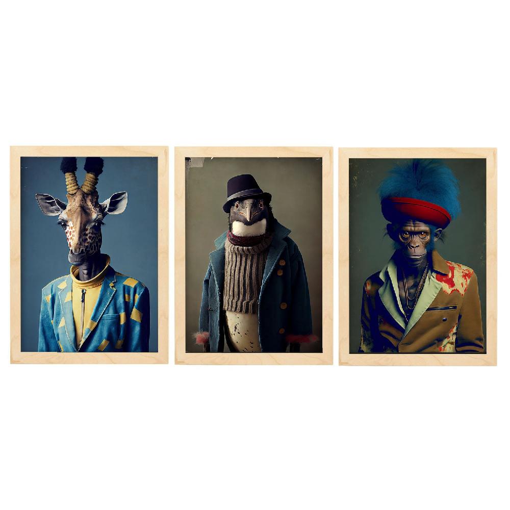 Nacnic Lámina Estética De Animales Humanos Nacnic