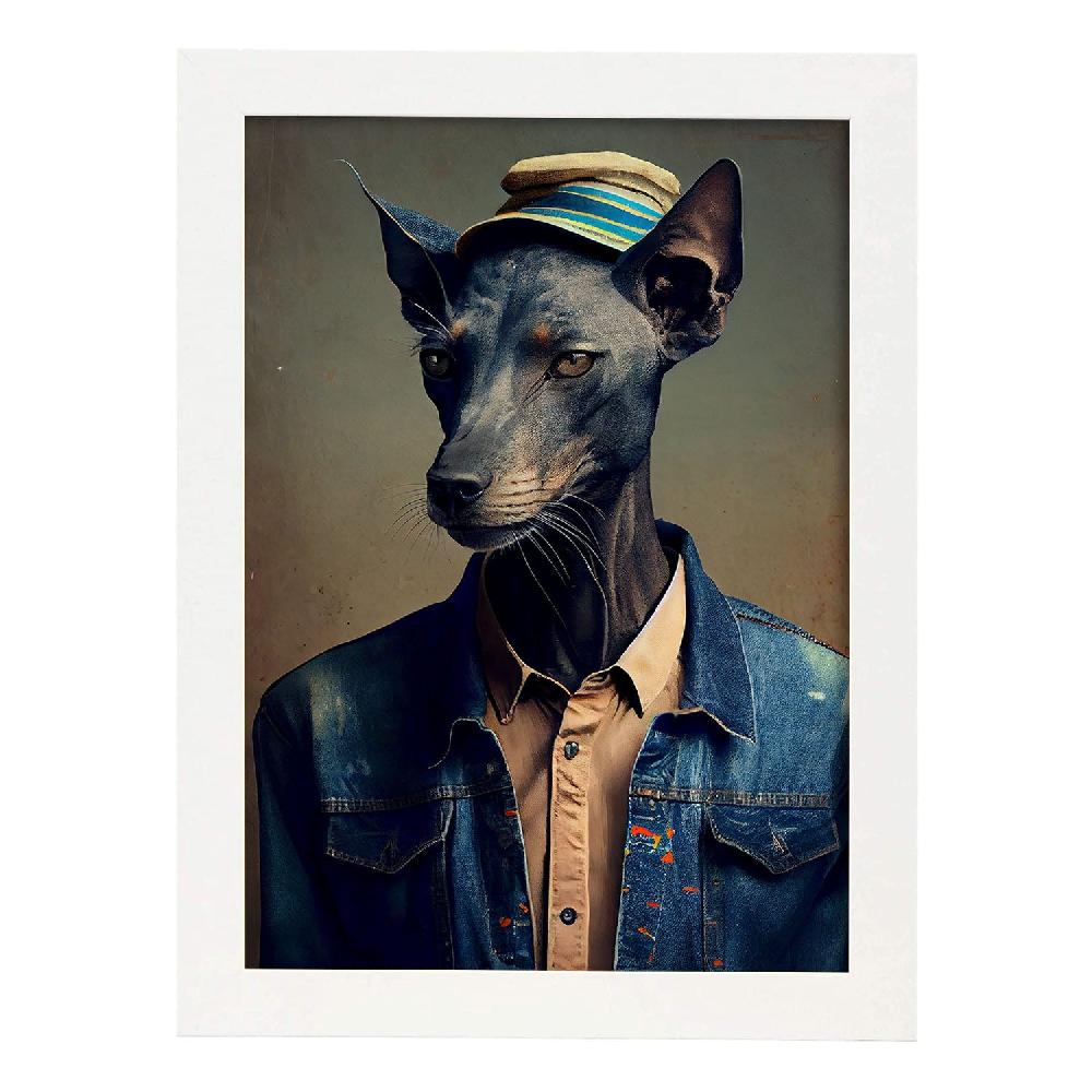 Nacnic Nacnic Lámina Estética De Greyhound Vestido Para Diseño De Interiores