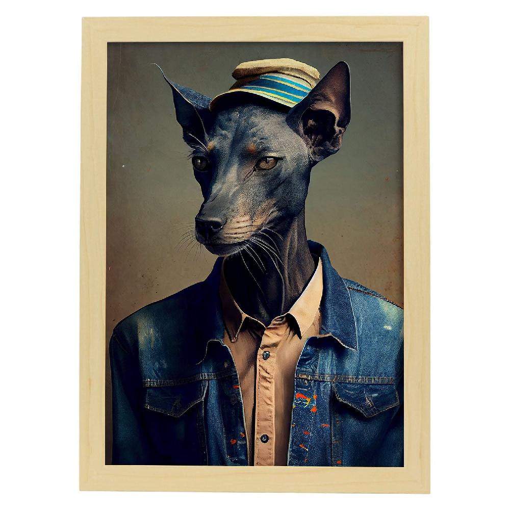 Nacnic Nacnic Lámina Estética De Greyhound Vestido Para Diseño De Interiores