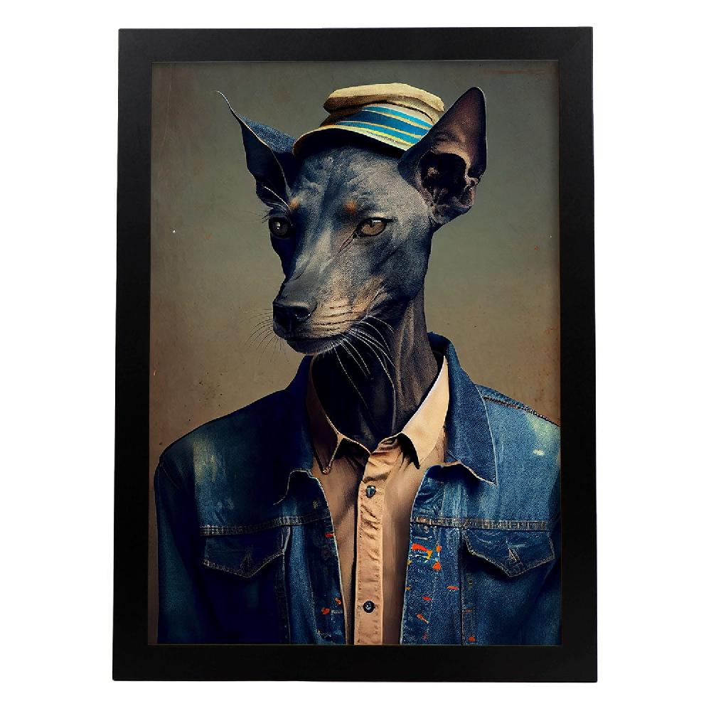 nacnic Nacnic Lámina Estética de Greyhound Vestido para Diseño de Interiores