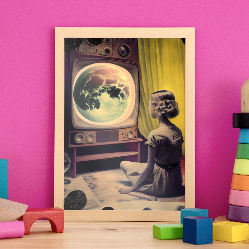 Nacnic Nacnic Lámina Estética Vintage Infinitas Posibilidades 124 Para Dormitorio O Sala De Estar
