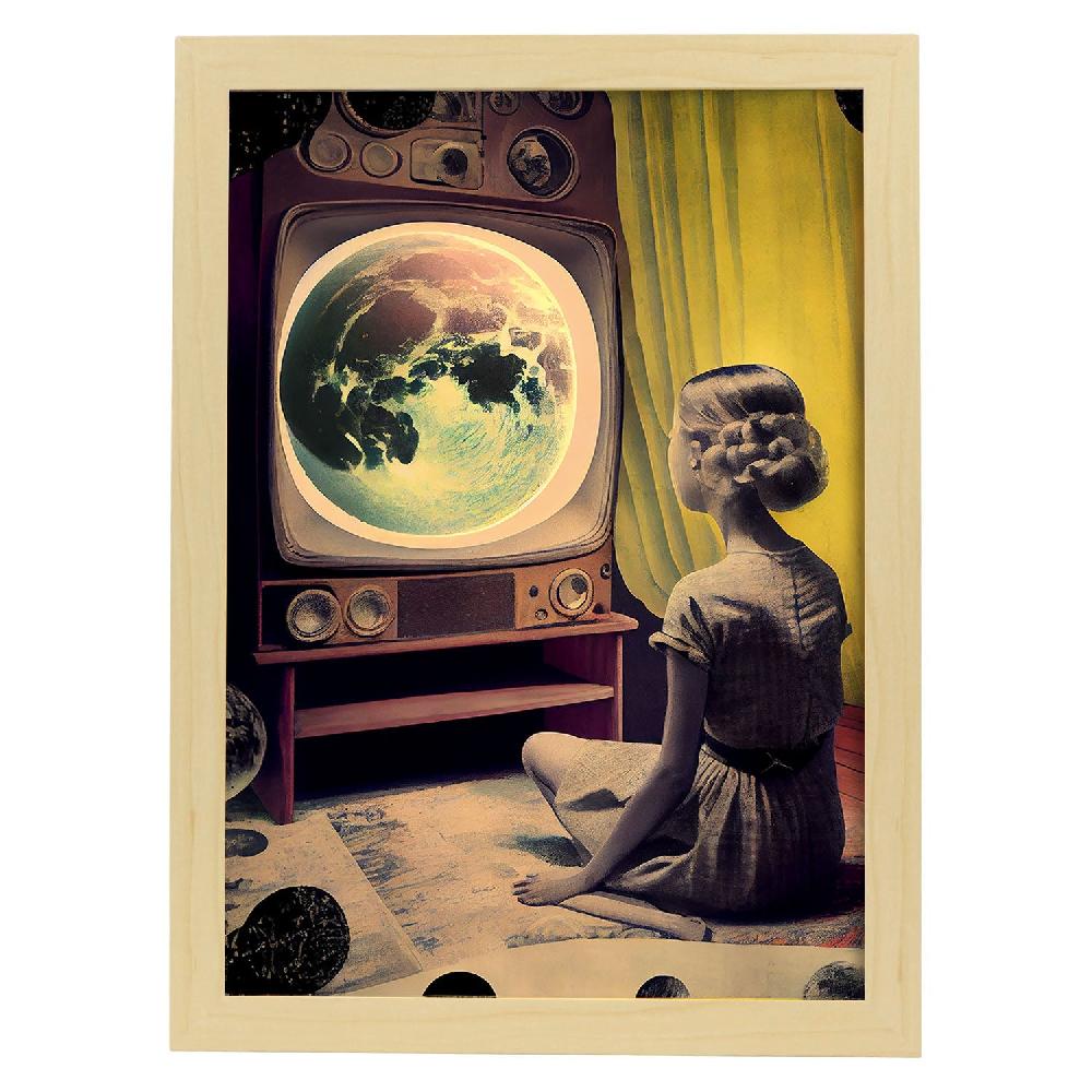 Nacnic Nacnic Lámina Estética Vintage Infinitas Posibilidades 124 Para Dormitorio O Sala De Estar