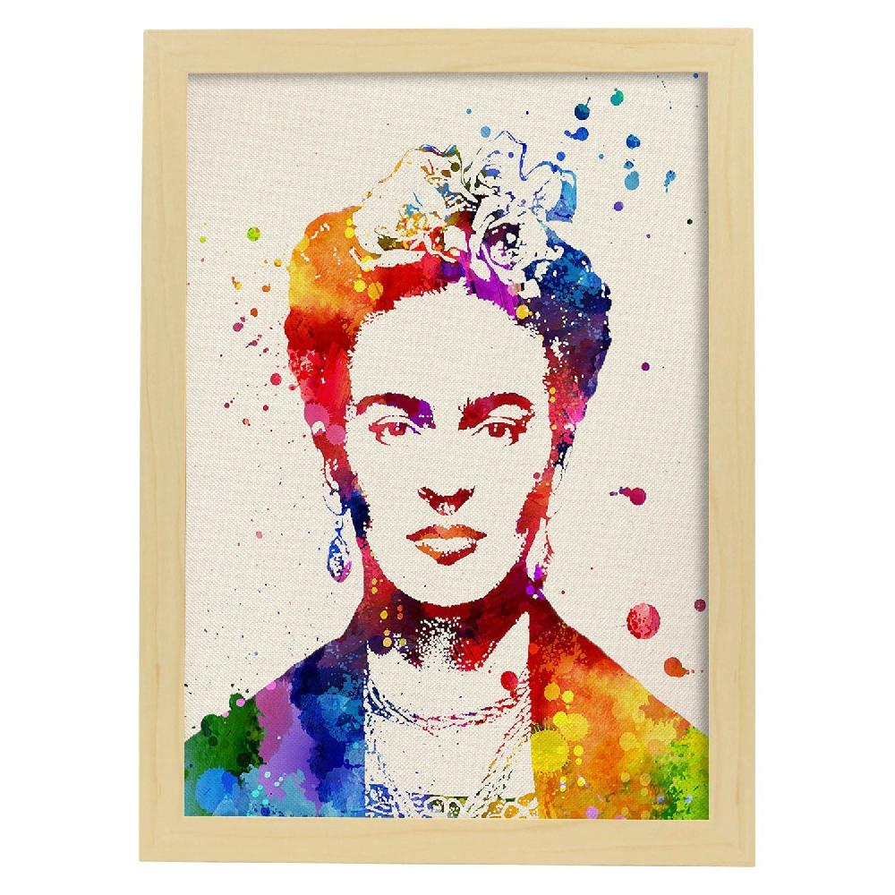 Nacnic Lámina Estilo Acuarela Frida Kahlo 2