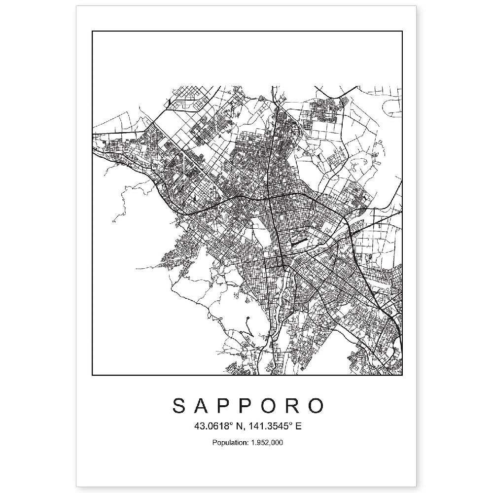 nacnic Lámina estilo nórdico de Sapporo