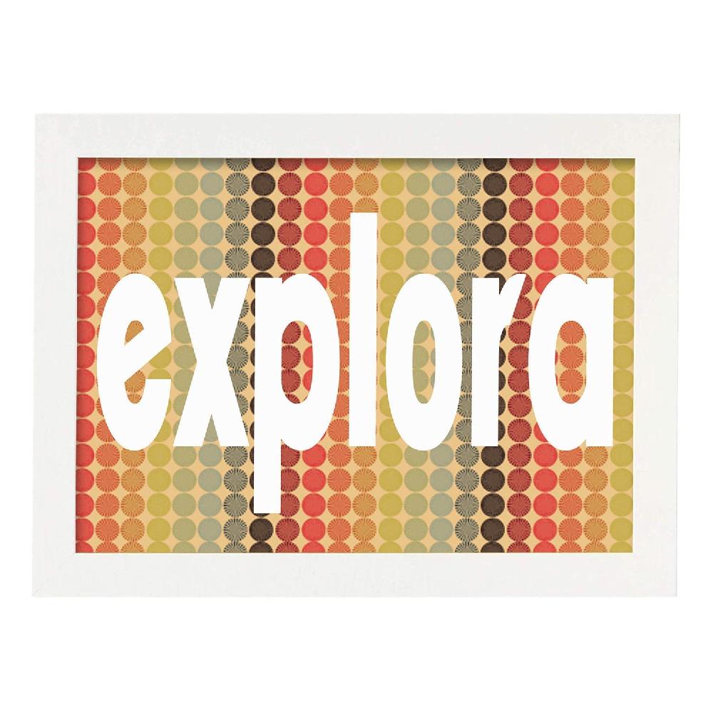 Nacnic Lámina Explora Con Mensaje Feliz
