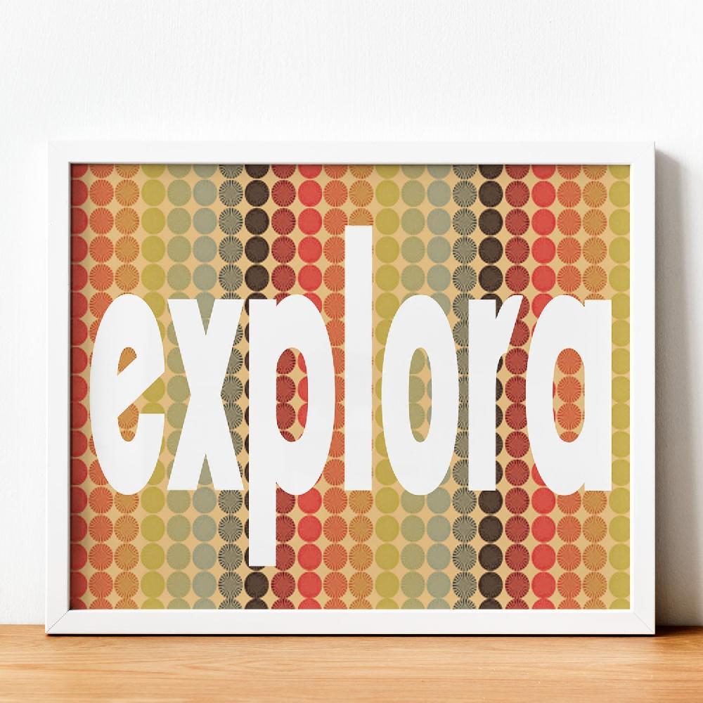 nacnic Lámina Explora con Mensaje Feliz
