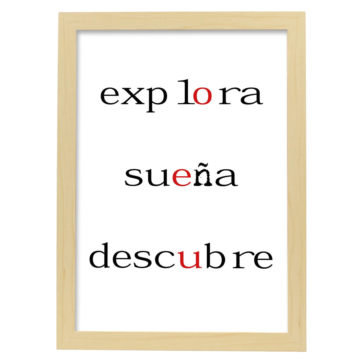 Nacnic Lámina Explora Sueña Descubre