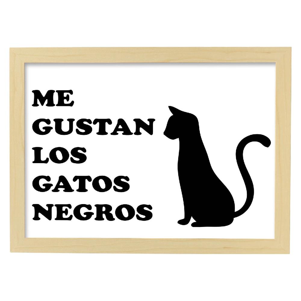 Nacnic Lámina Feliz Con Gatos Negros