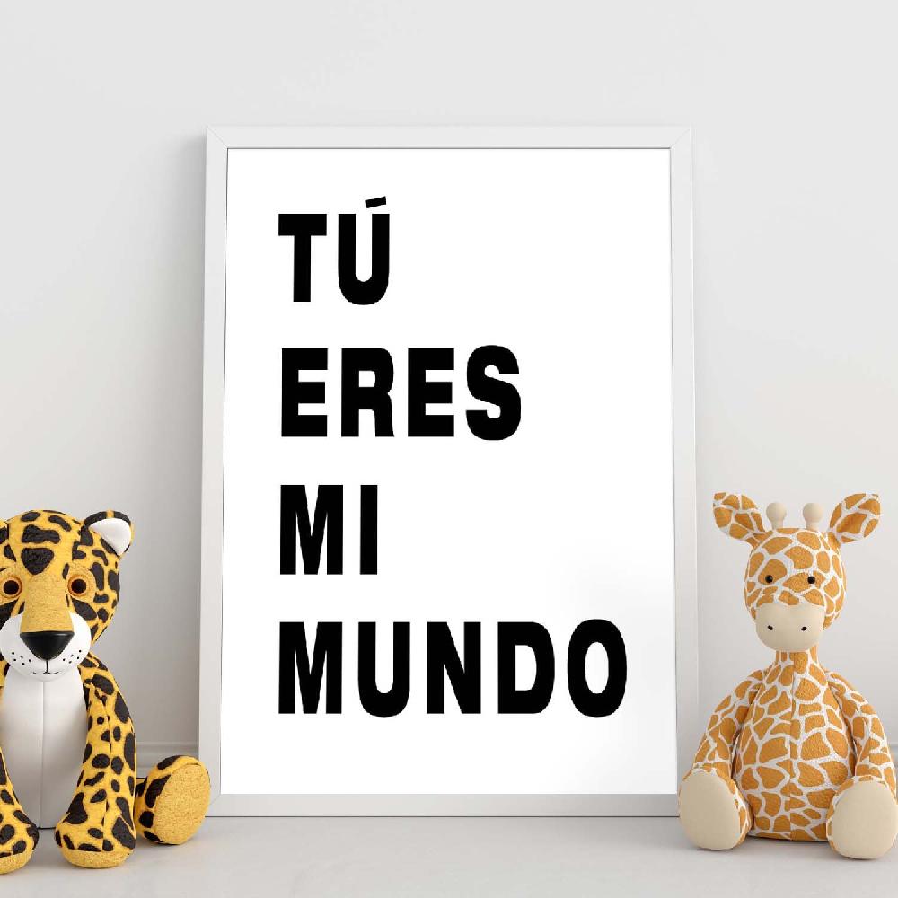 Nacnic Lámina Feliz: Tú Eres Mi Mundo