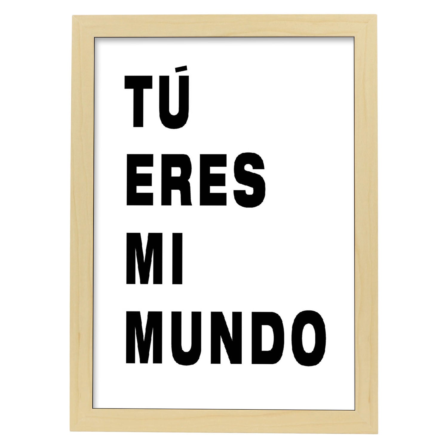 Nacnic Lámina Feliz: Tú Eres Mi Mundo