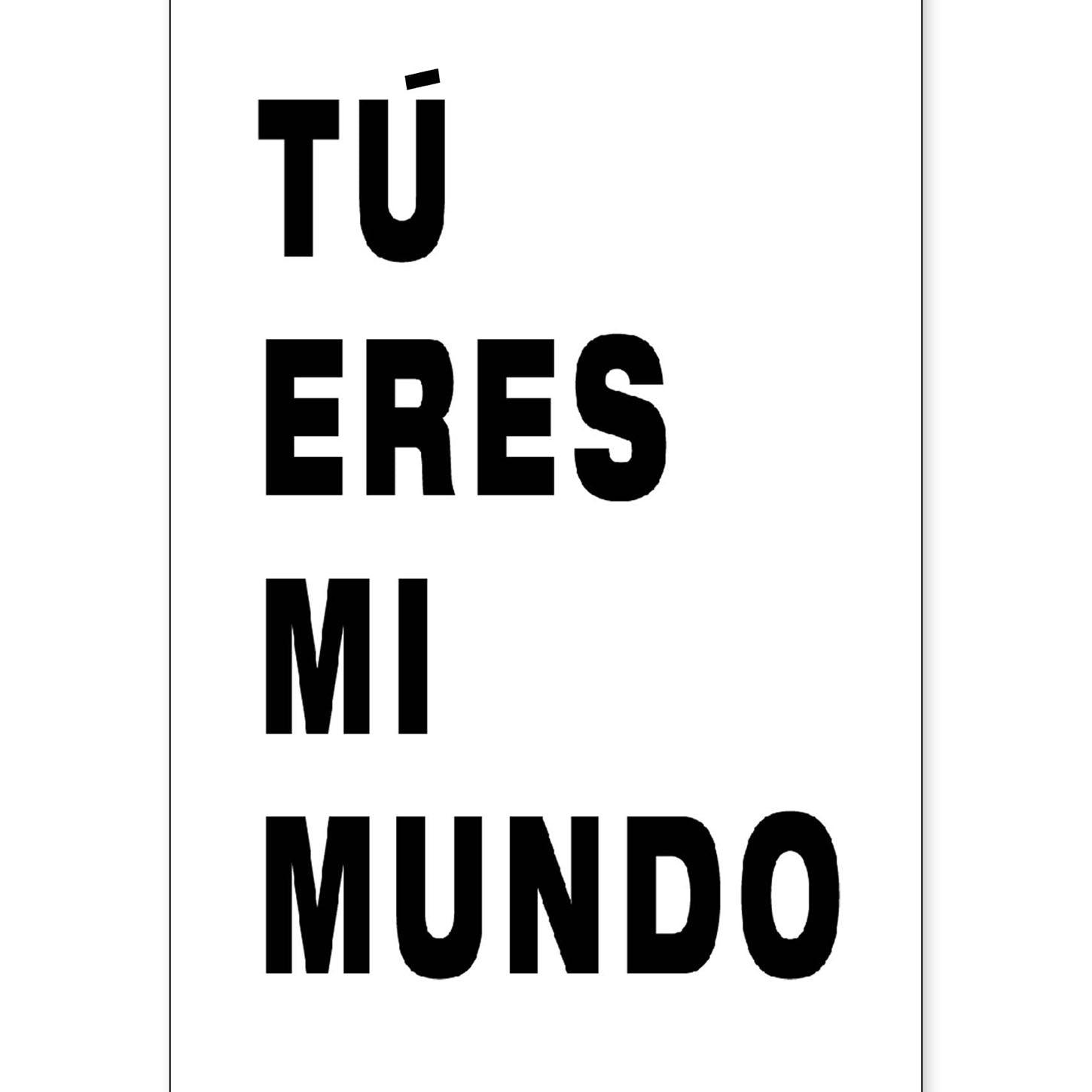 nacnic Lámina Feliz: Tú eres mi mundo