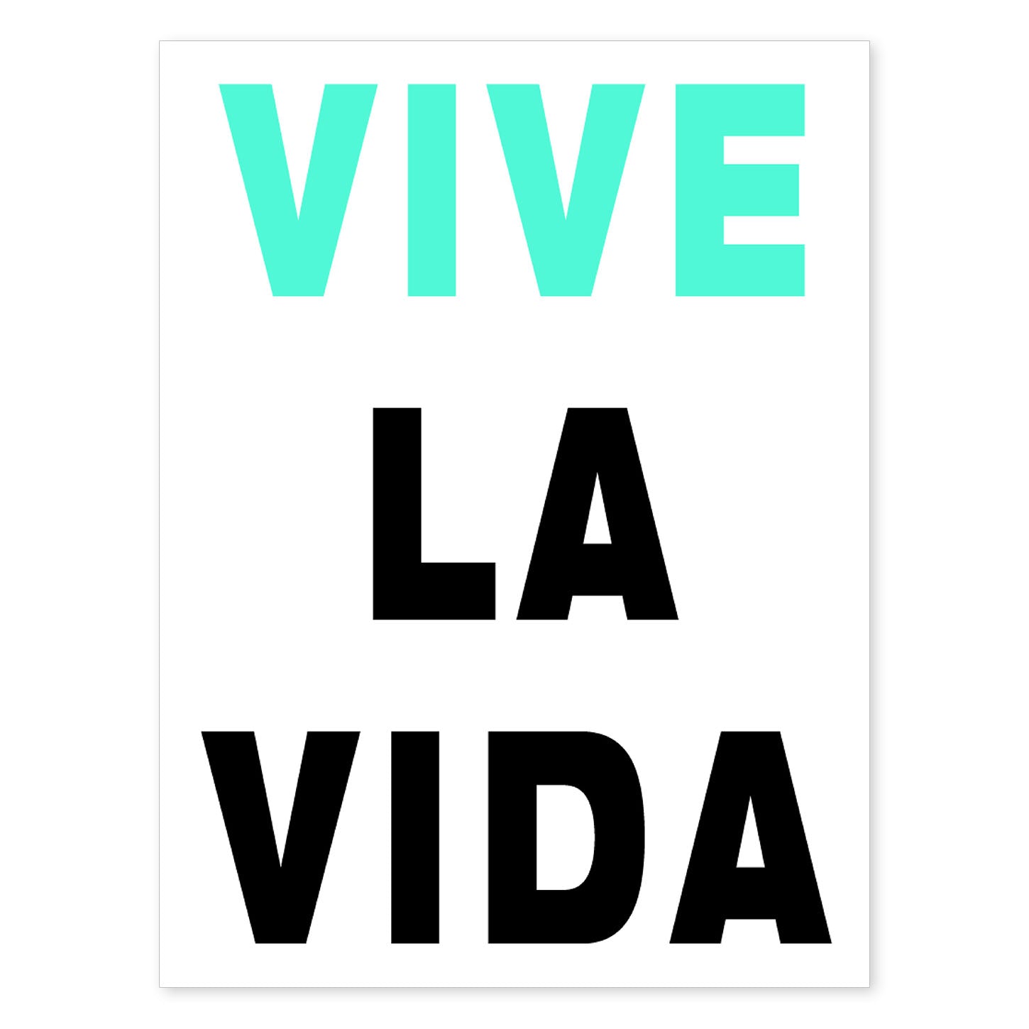 nacnic Lámina Feliz Vive la Vida