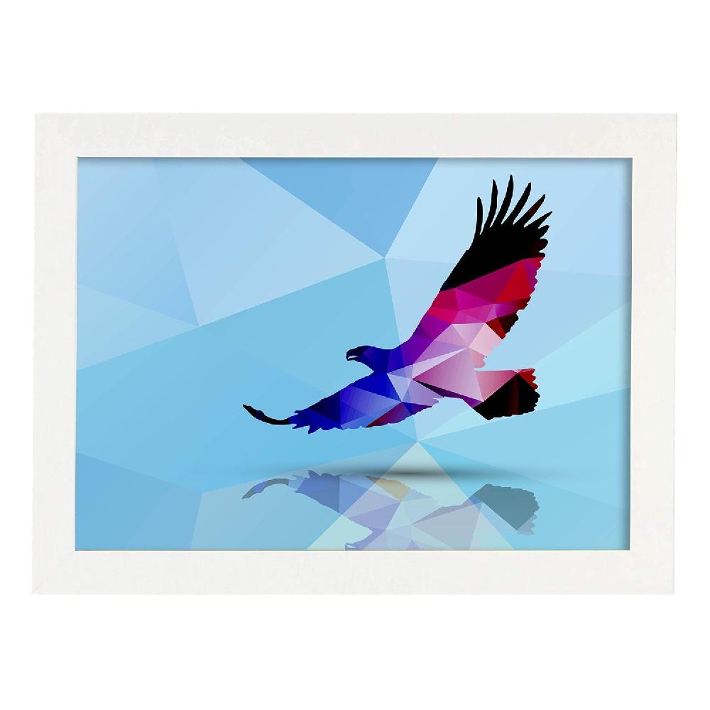 Nacnic Lámina Geométrica De Aguila A Color