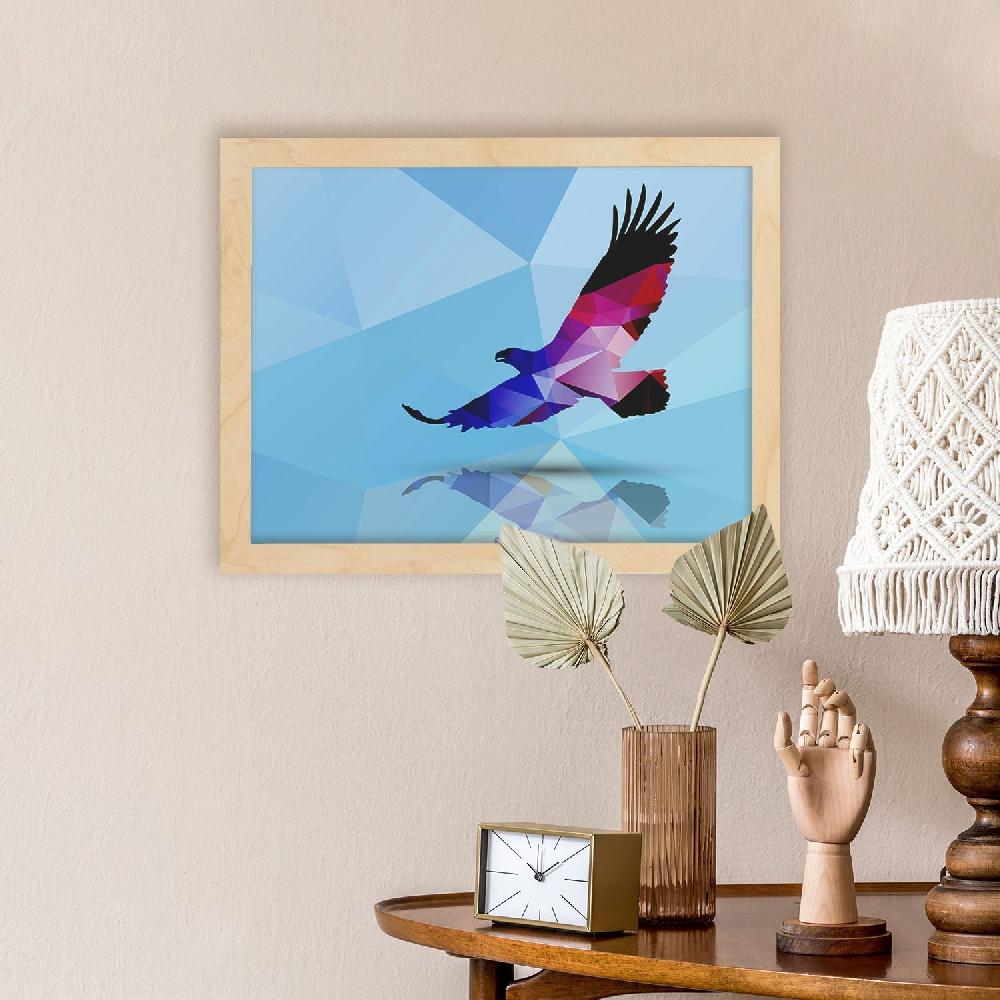 nacnic Lámina Geométrica de Aguila a Color