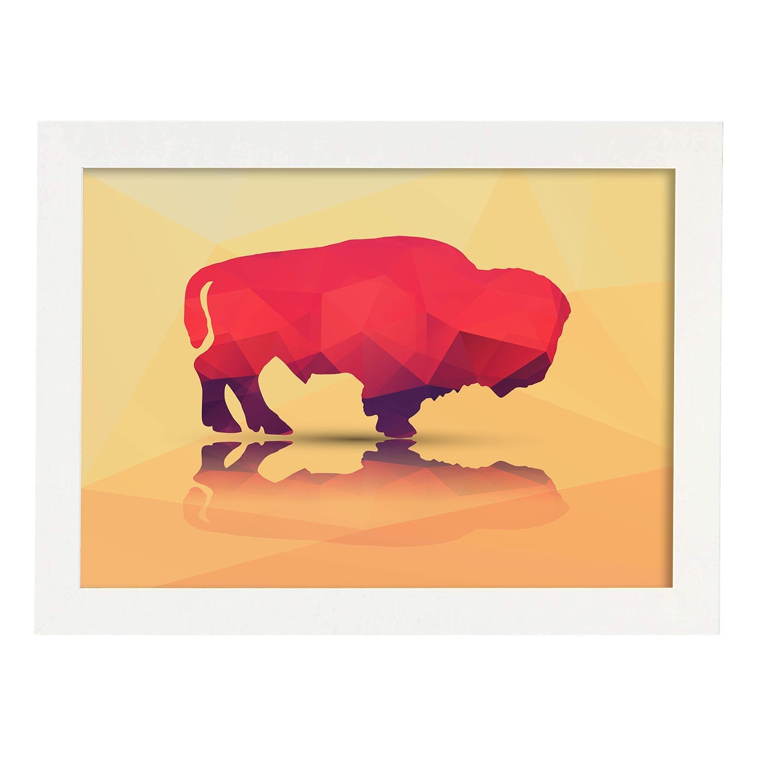 Nacnic Lámina Geométrica De Bufalo A Color