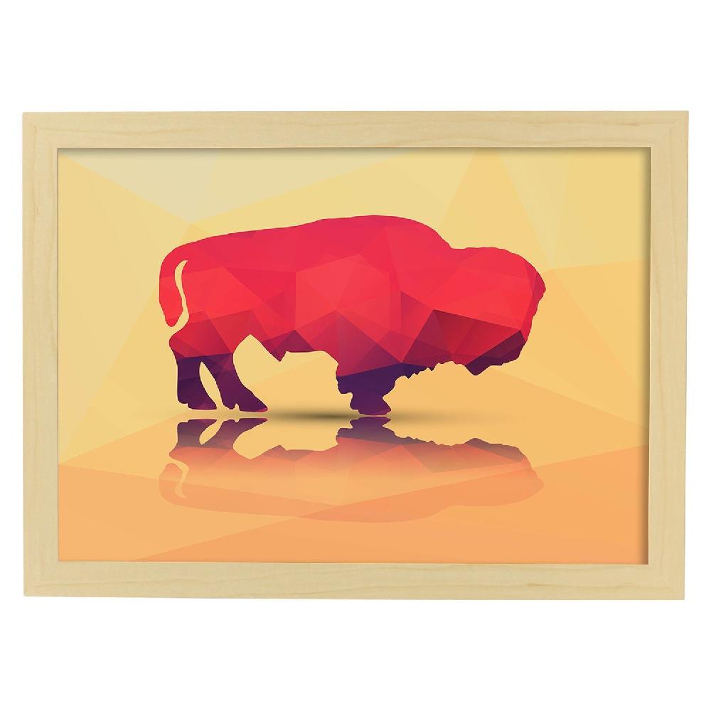 Nacnic Lámina Geométrica De Bufalo A Color