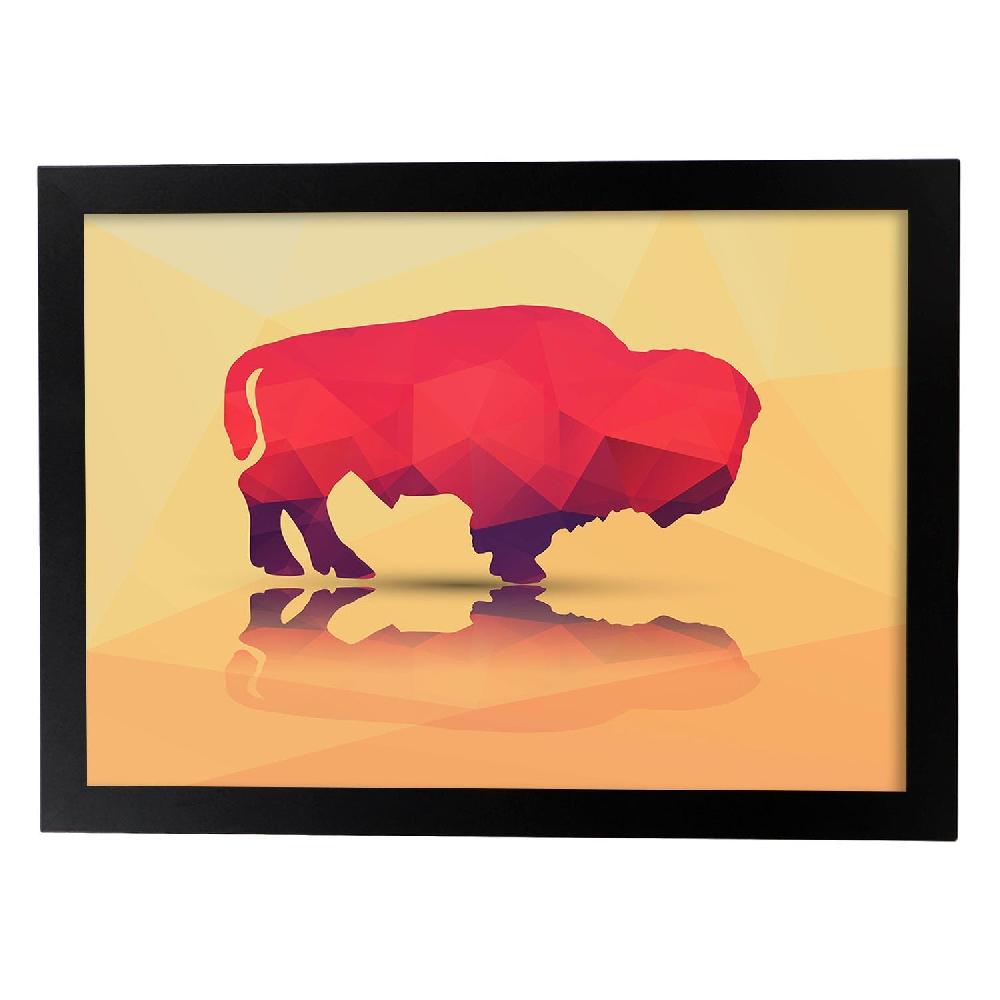 Nacnic Lámina Geométrica De Bufalo A Color