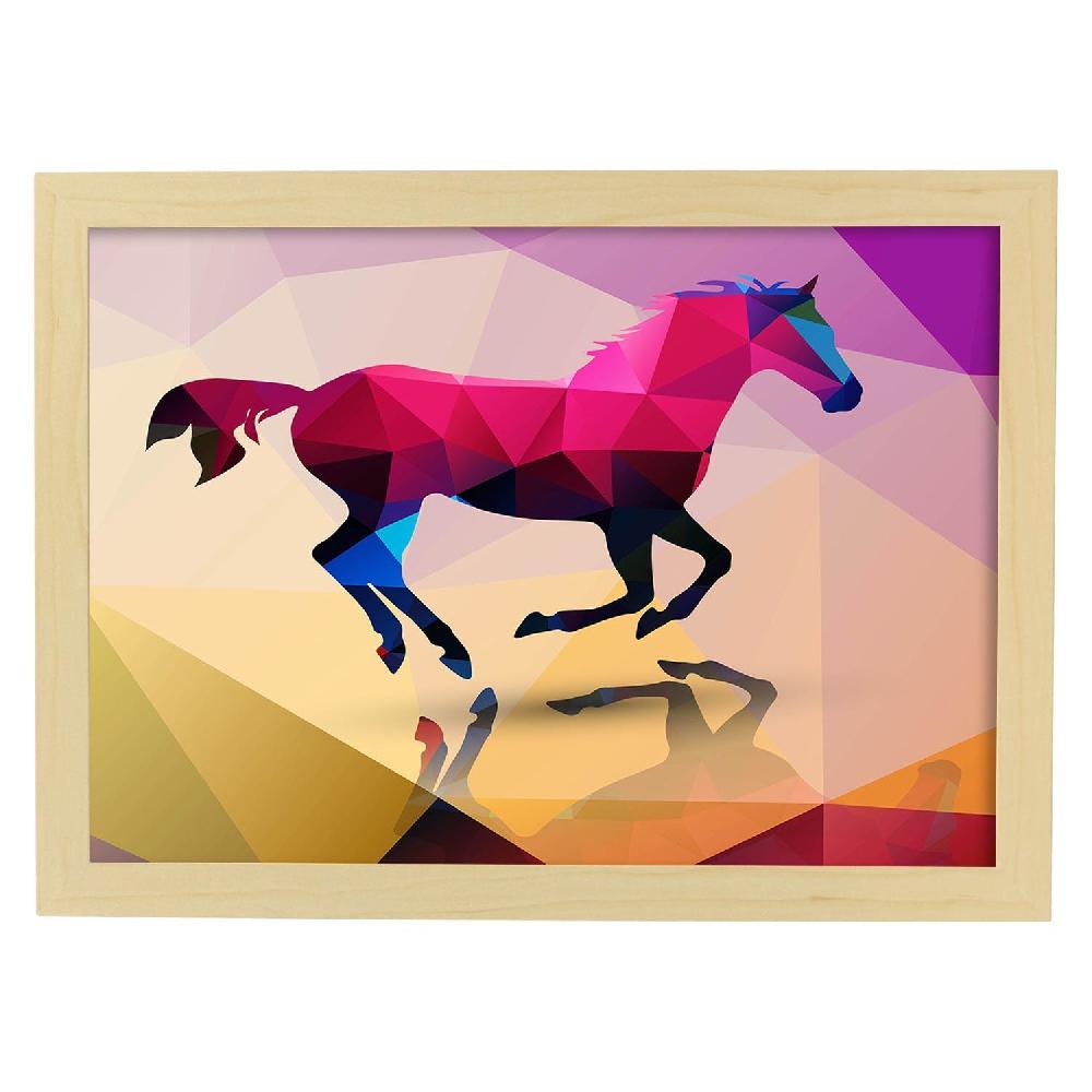 Nacnic Lámina Geométrica De Caballo A Color