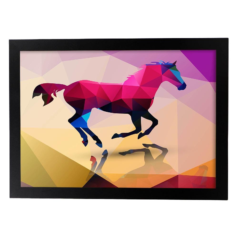 Nacnic Lámina Geométrica De Caballo A Color