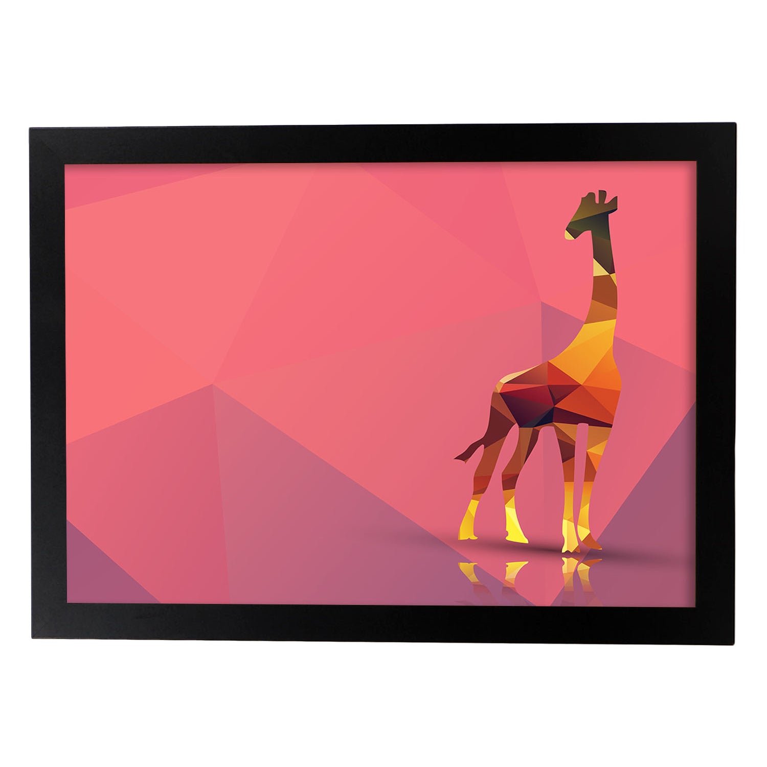 Nacnic Lámina Geométrica De Jirafa A Color