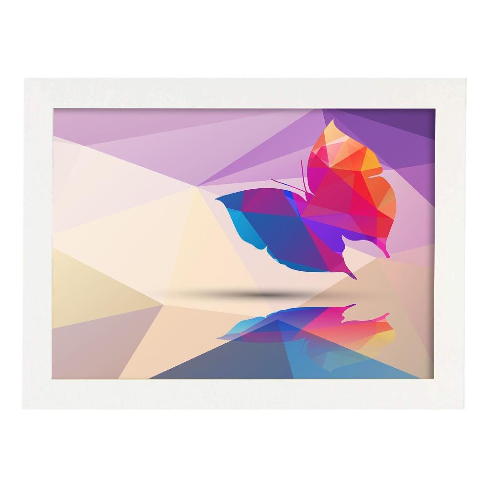 Nacnic Lámina Geométrica De Mariposa En Color