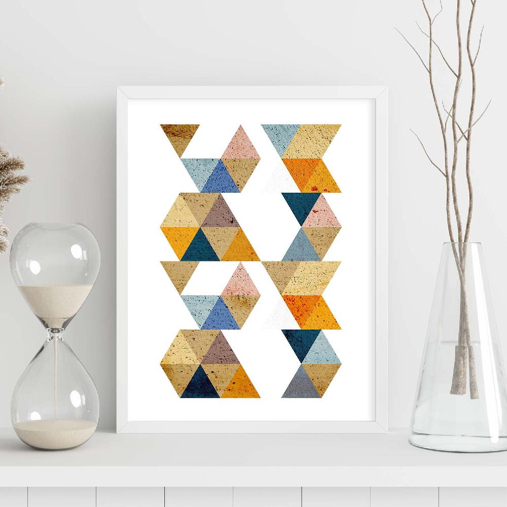 Nacnic Lámina Geométrica De Otoño Colorida