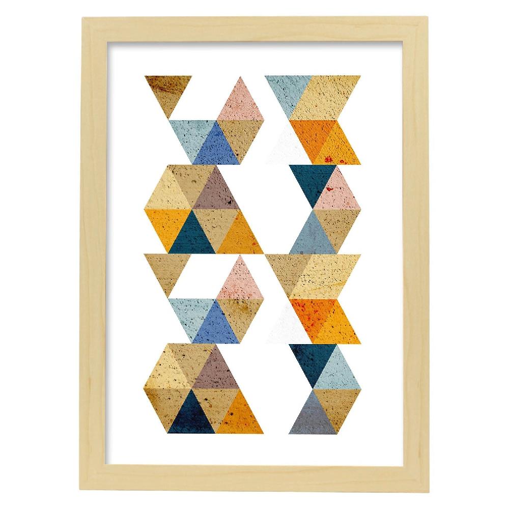 Nacnic Lámina Geométrica De Otoño Colorida