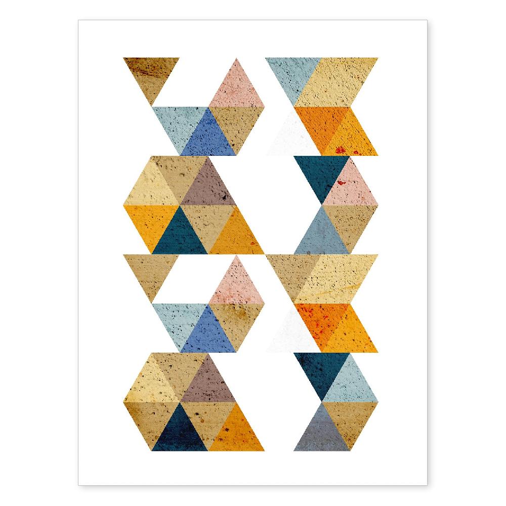 nacnic Lámina Geométrica de Otoño Colorida